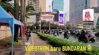 New videotron in Bundaran HI ‼️ Evening walk Bundaran HI & Hotel Indonesia fr Halte Trans Jakarta ❗