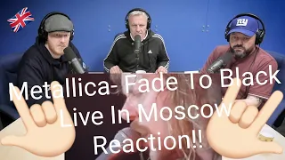 Metallica - Fade To Black Live Moscow 1991 REACTION!! | OFFICE BLOKES REACT!!