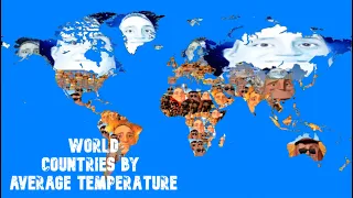 Mr Incredible becoming Cold to Hot Mapping (Countries/US States by average temperature) 5k Special