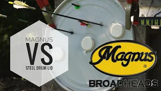 Magnus Broadheads - Durability Test with a Steel Drum Lid