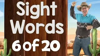 Sight Words | Ready to Read Sight Words | List 6 | Jack Hartmann