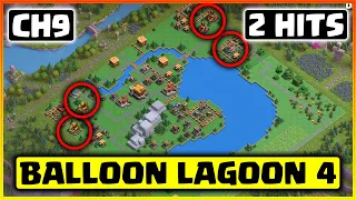 Balloon Lagoon Level 4 Attack Strategy | How to 3 Star Balloon Lagoon Level 4 | CH9