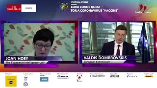 Valdis Dombrovskis at The Economist Euro Zone’s Quest for a Coronavirus “Vaccine”