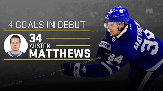 Auston Matthews Scores 4 Goals in NHL Debut vs the Ottawa Senators [HD]