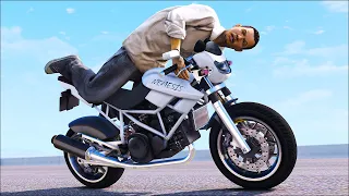 GTA 5 Crazy Motorcycle Crashes Episode 14 (Euphoria Physics Showcase)