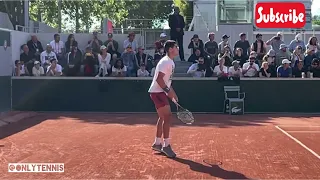 Carlos Alcaraz forehand and backhand slow motion