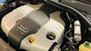 Change your fuel filter every 10-15k miles. 2015 Audi Q7 TDI Diesel