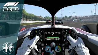 F1 2021 - Alfa Romeo C41 | Cockpit View | Japanese GP | HD | No HUD |  Räikkönen: FIGHT WITH LECLERC