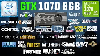 GTX 1070 + i5 8400 Test in 30 Games