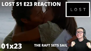 LOST S1 E23 EXODUS PART 1 REACTION 1x23 THE RAFT FINALLY SETS SAIL