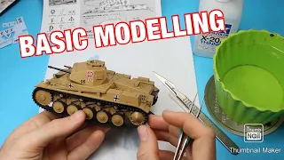 Finishing your first model Tank! Tamiya 1/35 Panzer II F, Full Build, Part 2 Basic Armour Modelling