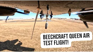 Beechcraft B-65 Queen Air Test Flight.