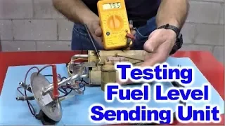 How to test a Fuel Level Sending Unit with Digital Ohm Meter