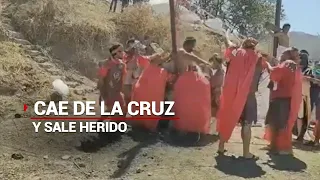 Los accidentes en "La Pasión de Cristo" alrededor de México | Se cayó de la cruz