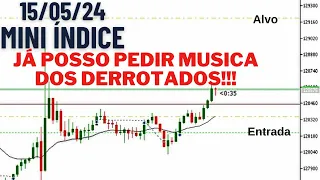 Day Trade AO VIVO no Mini Índice -  15/05/2024