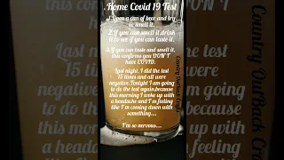 Simple Home Covid test 🤣#covidtest #justforlaughs #beer #smile #laugh #shorts #smile #share
