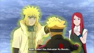 Boruto Bertemu Minato dan Khusina saat Mati Suri -  inilah yang dilakukan Minato saat bertemu Boruto