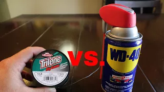 The TRUTH of WD40 vs MONO Fishing Line!