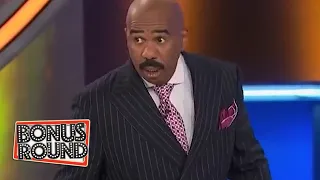 "THAT'S THE BEST ANSWER I'VE EVER HEARD!" Steve Harvey Family Feud