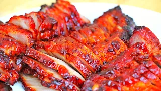 Cantonese Pork Belly Char Siu (Chinese BBQ Roasted Pork Recipe) CiCi Li - Asian Home Cooking Recipes