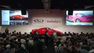 ON THE BLOCK AT MONTEREY: 2005 Ferrari Enzo sells for world record price