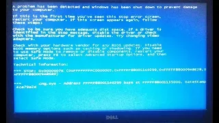 How to fix  Windows 7 BSOD Stop  error CNG.SYS [0x0000007E]