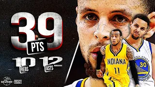 Unanimous MVP Steph Puts On a Show With 39 Pts, 12 Asts x 10 Rebs TD vs Pacers  🔥🐐 | THROWBACK