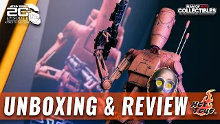 Hot Toys BATTLE DROID GEONOSIS Unboxing and Review | Star Wars: Attack of The Clones