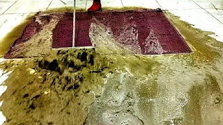 The accumulated dirt of years - Carpet cleaning satisfying ASMR