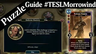 Puzzle Guide: Redoran Mastery House of Morrowind The Elder Scrolls Legends Spoilers