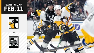 GAME RECAP: Penguins at Kings (02.11.23) | Penguins Play Second Game of West Coast Road Trip