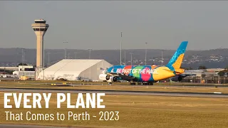 Every Plane That Comes to Perth - 2023