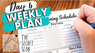 WEEKLY CLEANING PLAN | Day 6 - The Secret Slob