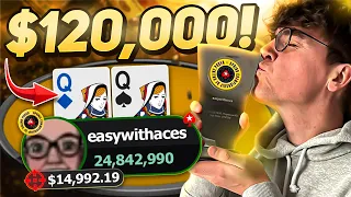 How I Won $120,000 Playing Poker With THIS HAND! - $2,100 SCOOP Part 2
