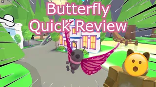 Butterfly Quick Review! | Adopt Me #shorts Review |