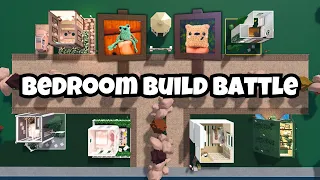 Plushie BEDROOM BUILD BATTLE in BLOXBURG