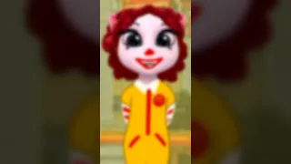 CONVERTÍ a TALKING ANGELA en el PAYASO RONALD de McDonald’s!! 🤡😱