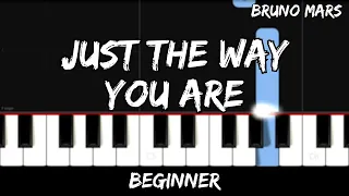 Bruno Mars - Just the Way You Are - Easy Beginner Piano Tutorial