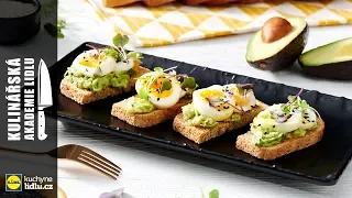 Zdravá snídaně - celozrnný chléb s avokádem a vejcem - Roman Paulus - Kulinářská Akademie Lidlu