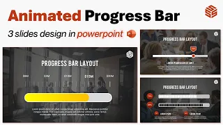 Animated PowerPoint Progress Bar Slides Design Tutorial | by @ssslides