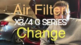 BMW X3&X4 Air Filter change (G Series)