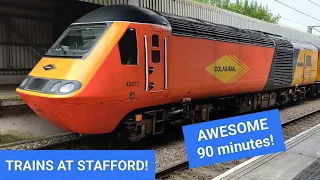 Trains at Rugeley Trent Valley and Stafford - An AWESOME 90 minutes! - WCML action! 37s and 43s!