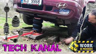 🚐 Hyundai Trajet po nehodě 🛠 nové rameno, poloosa, manžeta, spojovačka a termostat