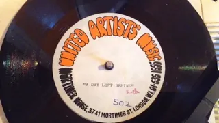 The Scots Of St. James "A Day Left Behind" Unreleased UK 1968 Demo Acetate, Psych, Fleur De Lys !!!