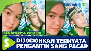 Viral Senangnya Pria Ini, Dijodohkan Orang Tua, Rupanya Pengantinnya Sang Pacar