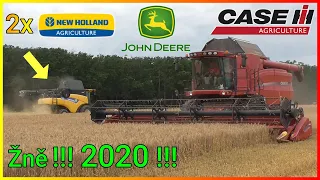 Žně/Żniwa/Žatva/Harvest/Ernte/Moisson 2020 | 4 kombajny v nasazení | Ozimý Ječmen | ZD UNČOVICE