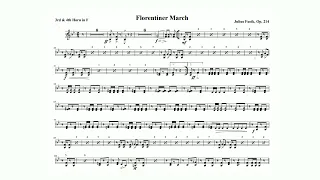 Julius Fučík: "Florentiner Marsch," Op. 214 - 3rd and 4th Horn in F