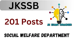 JKSSB SOCIAL WELFARE DEPARTMENT || 200+ VACANCIES || FOR FEMALE ONLY || #jkssb