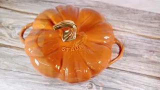 Staub Pumpkin Cast Iron Cocotte Cinnamon, 24cm
