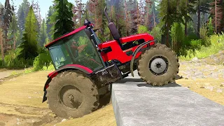 BELARUS 1523 Tractor Testing at Spintires Mudrunner Proving Grounds